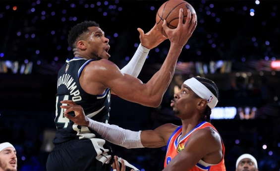 GIANNIS PUTS UP A TRIBLE-DOUBLE IN BUCKS WIN OVER THE THUNDER TO CLAIM NBA CUP