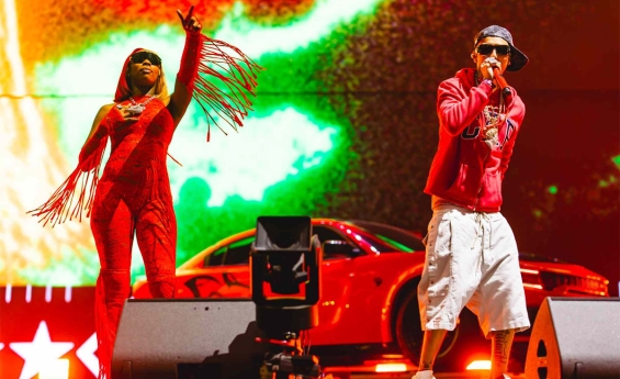 SEXYY RED PERFORMS AT THE COACHELLA VALLEY MUSIC AND ARTS FESTIVAL IN INDIO, CALIFORNIA