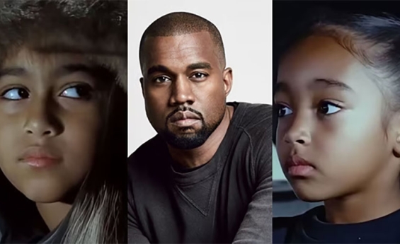 NORTH AND CHICAGO WEST TAKE CENTER STAGE IN KANYE WEST'S NEW MUSIC VIDEO