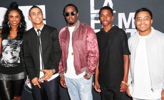 KIM PORTER’S SON, QUINCY BROWN SHOWS HIS SUPPORT FOR HIS STEPFATHER, SEAN DIDDY COMBS.