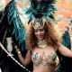 RIHANNA BARES SKIN WITH DARING JEWELED OUTFIT IN BARBADOS CARNIVAL