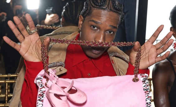 A$AP ROCKY'S "GIRL DAD" CHANEL FLAP BAG HAS RIHANNA'S NAME ALL OVER IT