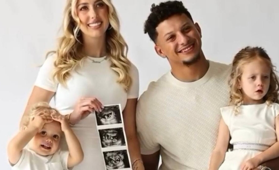 BRITTANY AND PATRICK MAHOMES CELEBRATE THE ARRIVAL OF THEIR THIRD CHILD, A BABY GIRL