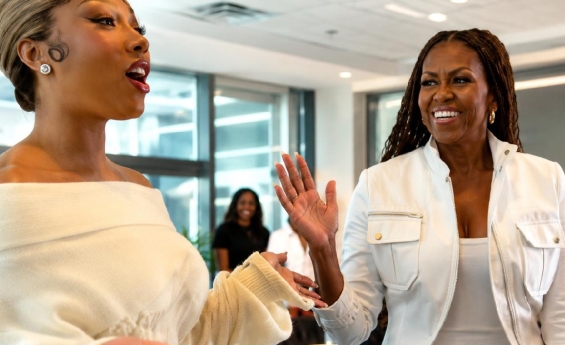 MICHELE OBAMA TELLS MEGAN THEE STALLION SHE REMINDS HER OS SASHA