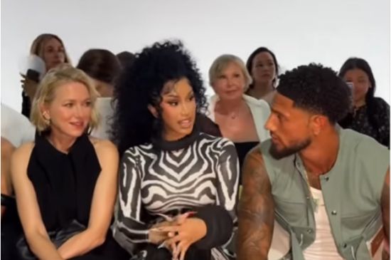 CARDI B AND NIGERIAN GOALKEEPER, MADUKA OKOYE, SEEN GETTING COZY AT PARIS FASHION WEEK