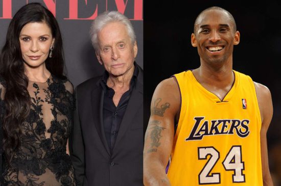 MICHAEL DOUGLAS CLAIMS KOBE BRYANT STOPPED BY WIFE CATHERINE ZETA-JONES' HOUSE A LOT 