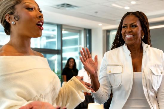 MICHELE OBAMA TELLS MEGAN THEE STALLION SHE REMINDS HER OS SASHA