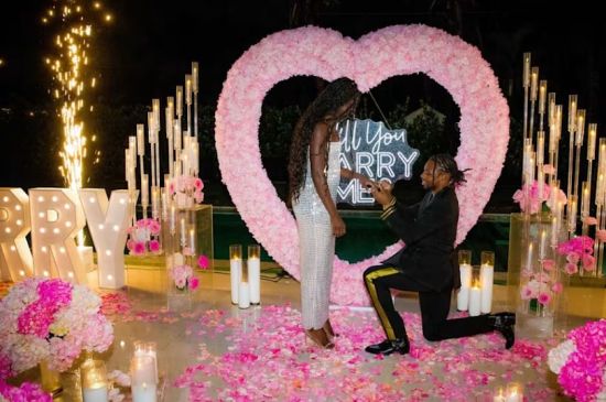 NOAH LYLES ANNOUNCES ENGAGEMENT TO FELLOW OLYMPIAN, JUNELLE BROMFIELD