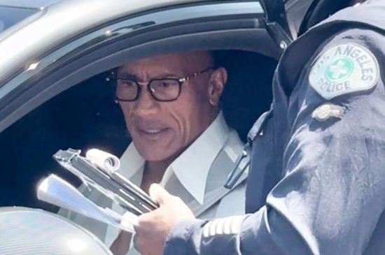DWAYNE JOHNSON STOPPED BY POLICE IN LOS ANGELES AFTER CEEBRATING EMILY BLUNT AND STANLEY TUCCI’S WALK OF FAME MILESTONE
