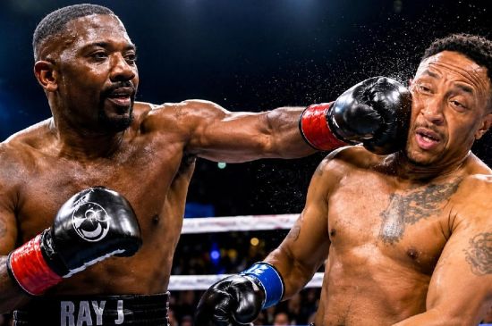 RAY J DEFEATS ORLANDO BROWN IN CELEBRITY BOXING EXHIBITION FIGHT